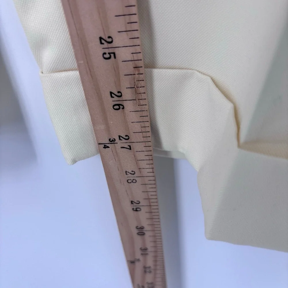 VTG 90s Polo Ralph Lauren Pleated Cuffed Dress Pants Men 34x27 (Tag 36x32) Cream